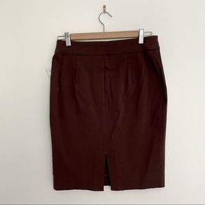 Cleo Petites | Merlot Pencil Skirt